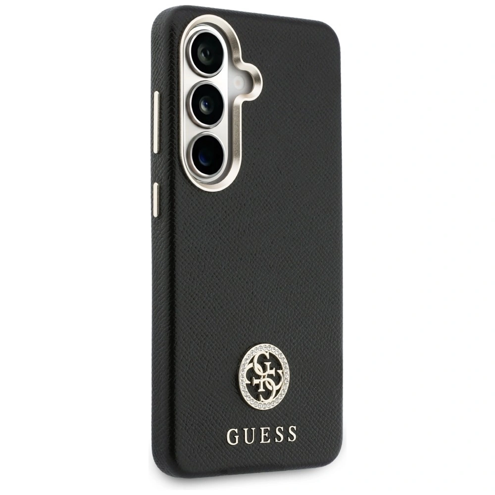 Kryt Guess Rhinestone Round Logo MagSafe Samsung Galaxy S26 black
