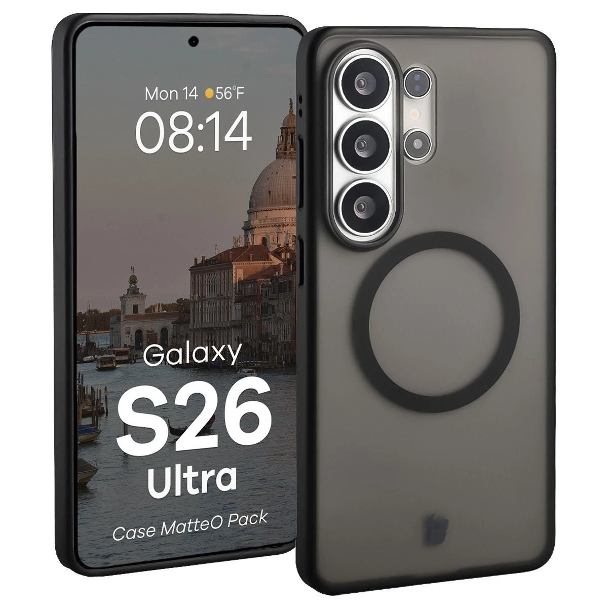 Kryt Bizon MatteO Magnetic Pack Samsung Galaxy S26 Ultra smoky black