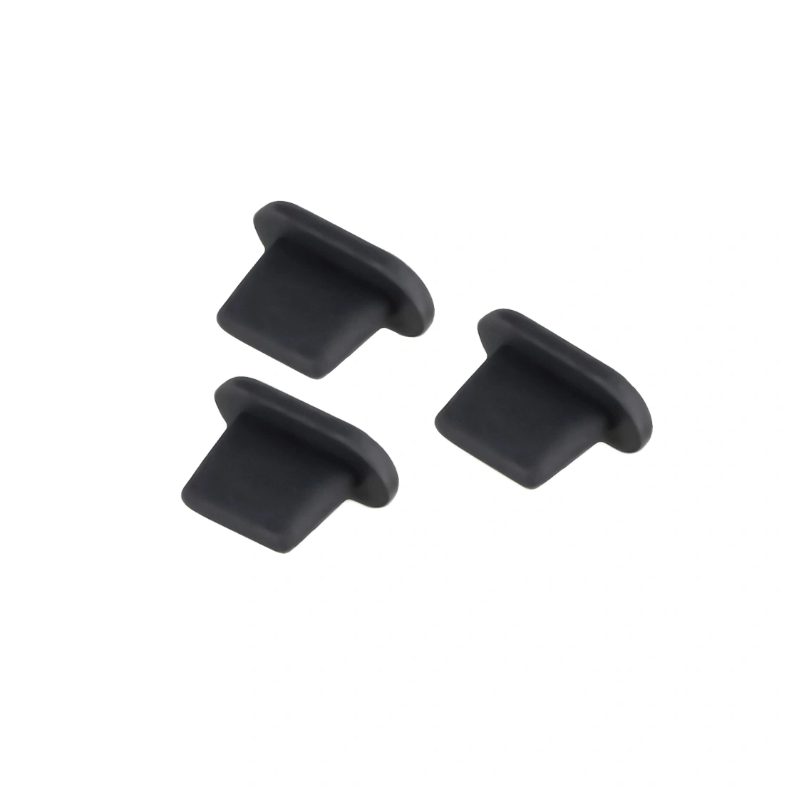 Kryt Bizon Accessories Dust Plug for Lightning Port Devices black [3 PACK]