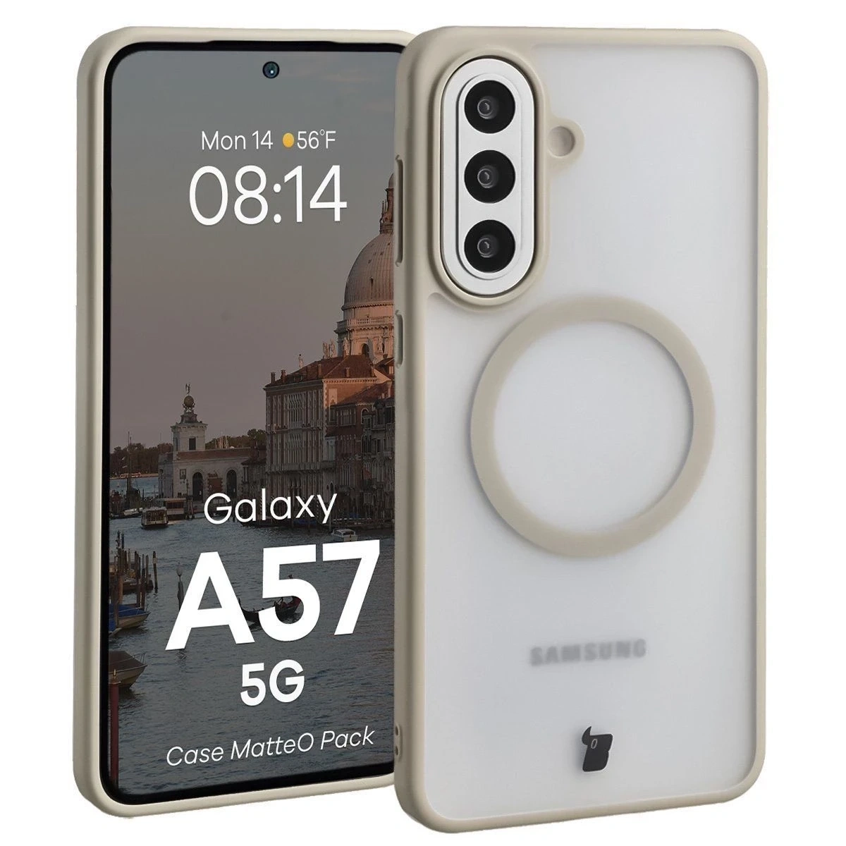 Kryt Bizon MatteO Magnetic Pack Samsung Galaxy A57 5G smoky beige