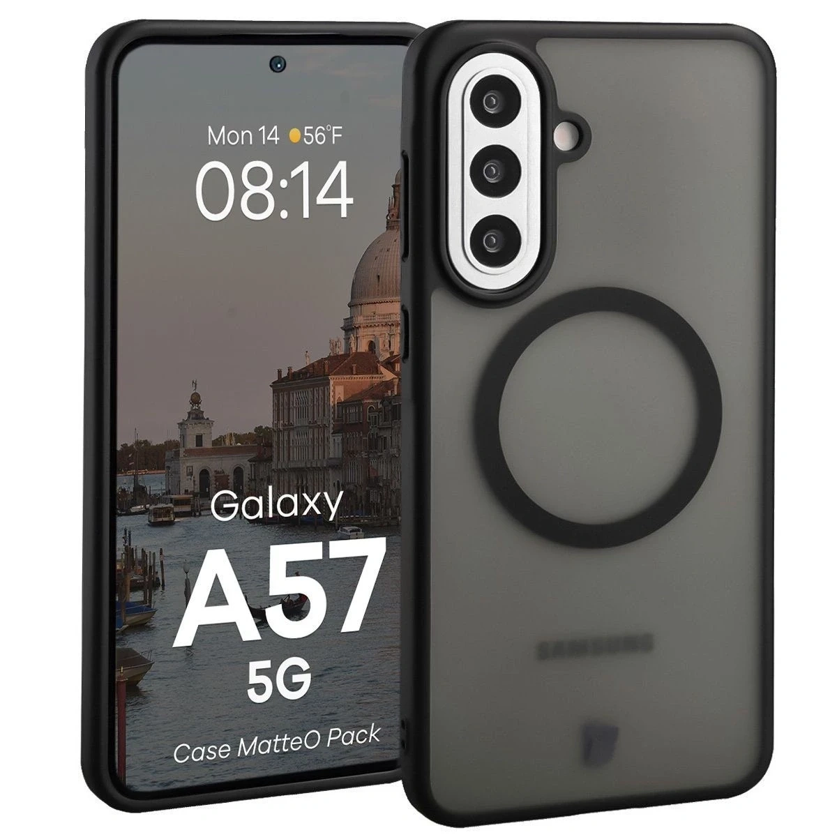 Kryt Bizon MatteO Magnetic Pack Samsung Galaxy A57 5G smoky black