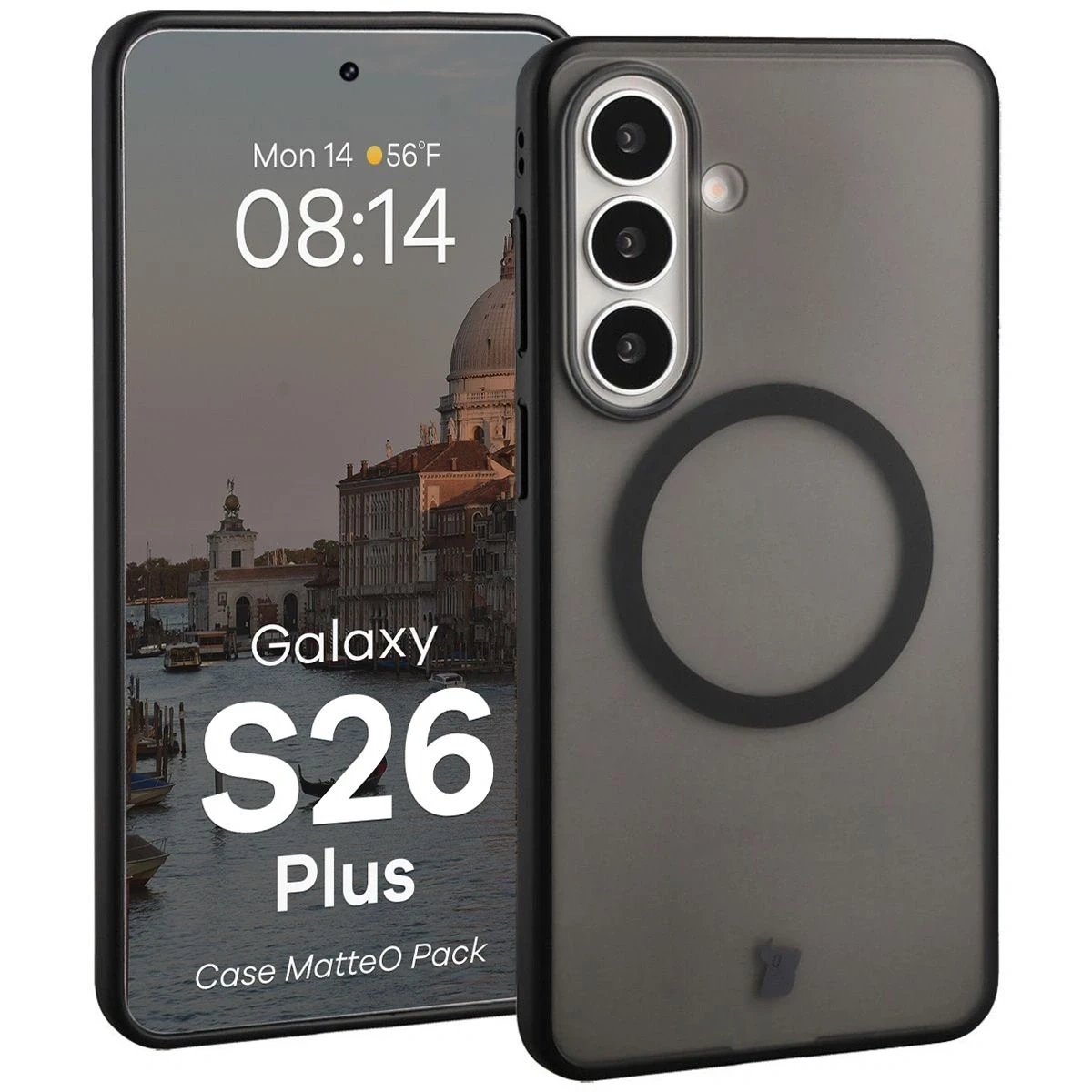 Kryt Bizon MatteO Magnetic Pack Samsung Galaxy S26+ Plus smoky black