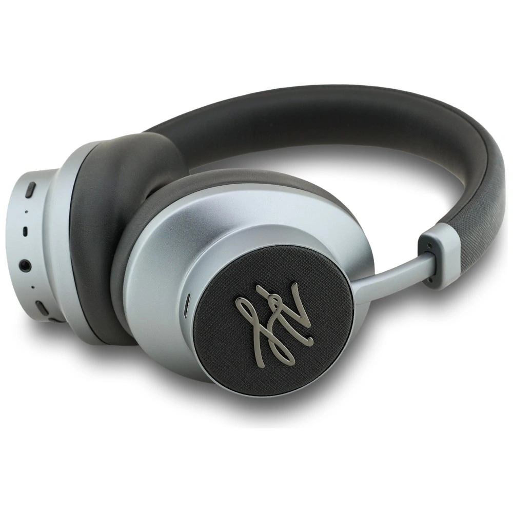 Kryt Karl Lagerfeld Grained Initials Bluetooth Wireless over-ear headphones ANC black