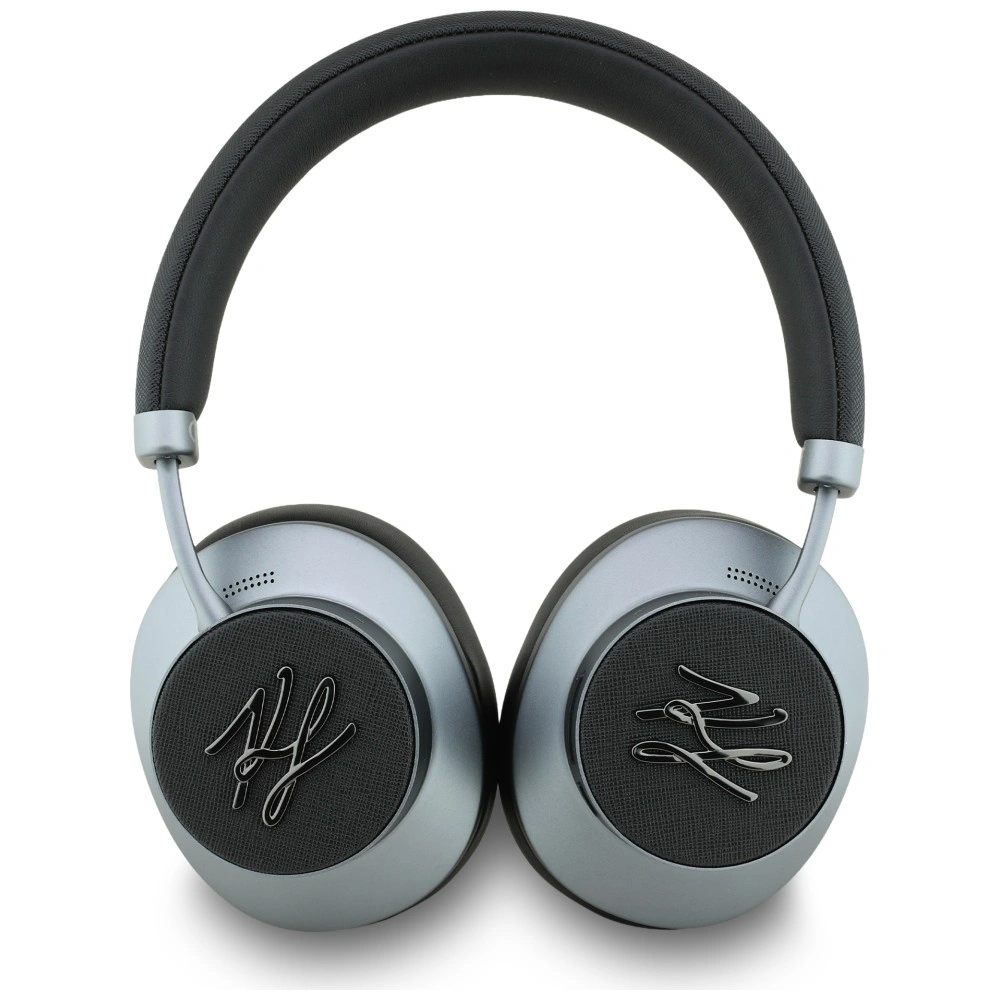 Kryt Karl Lagerfeld Grained Initials Bluetooth Wireless over-ear headphones ANC black