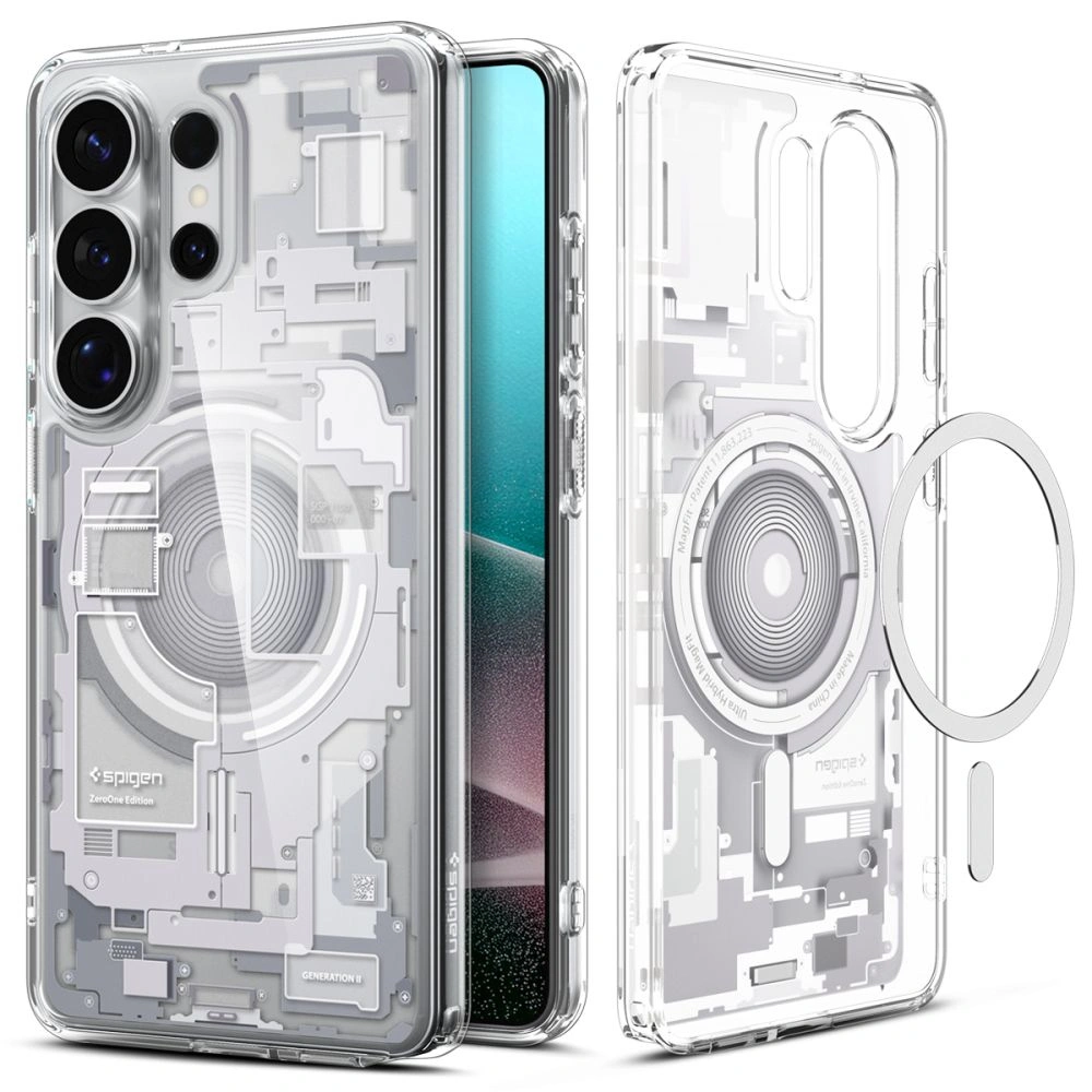 Kryt Spigen Ultra Hybrid Mag MagSafe Samsung Galaxy S26 Ultra Zero One White
