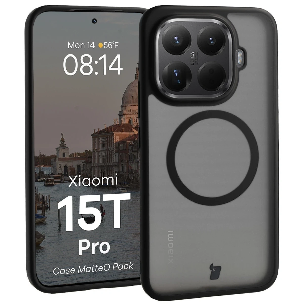 Kryt Bizon MatteO Magnetic Pack Xiaomi 15T Pro, smoky black