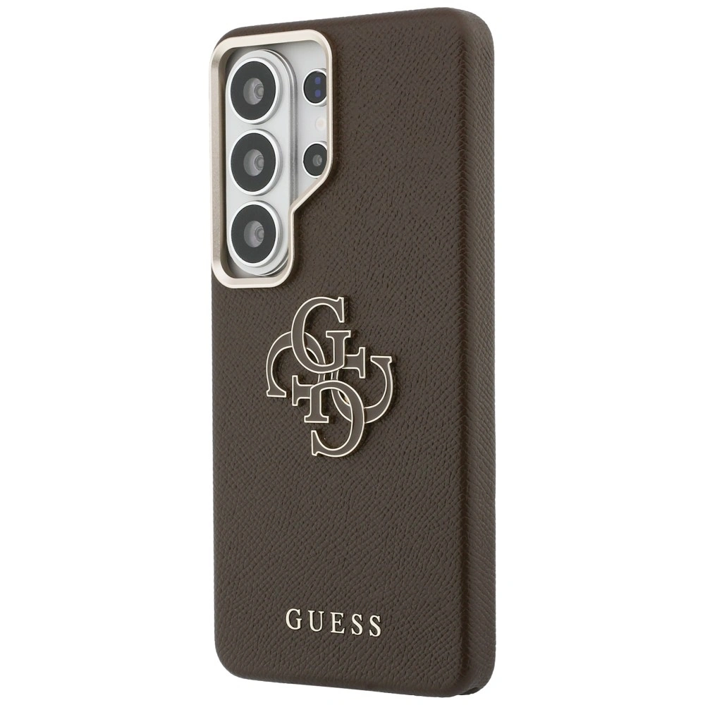 Kryt Guess Grained Big 4G Metal Logo Samsung Galaxy S26 Ultra brown