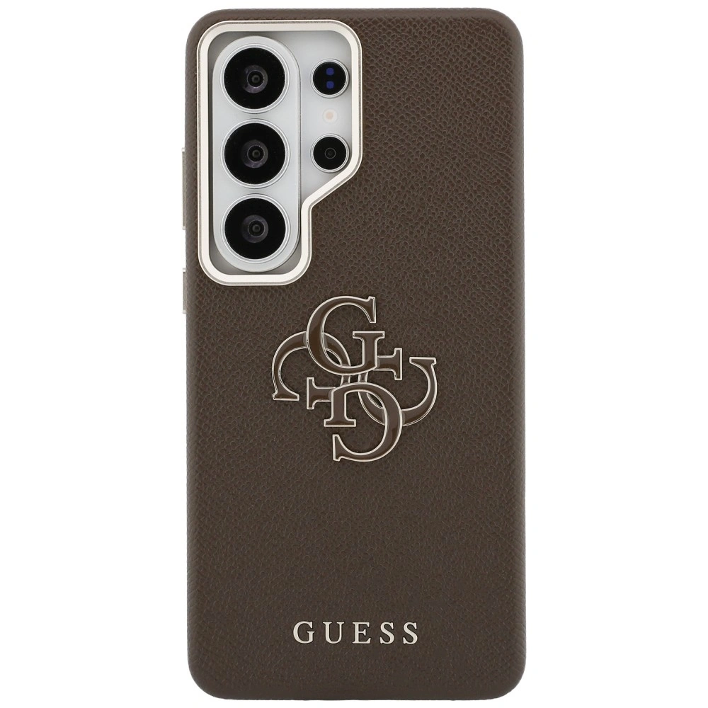 Kryt Guess Grained Big 4G Metal Logo Samsung Galaxy S26 Ultra brown