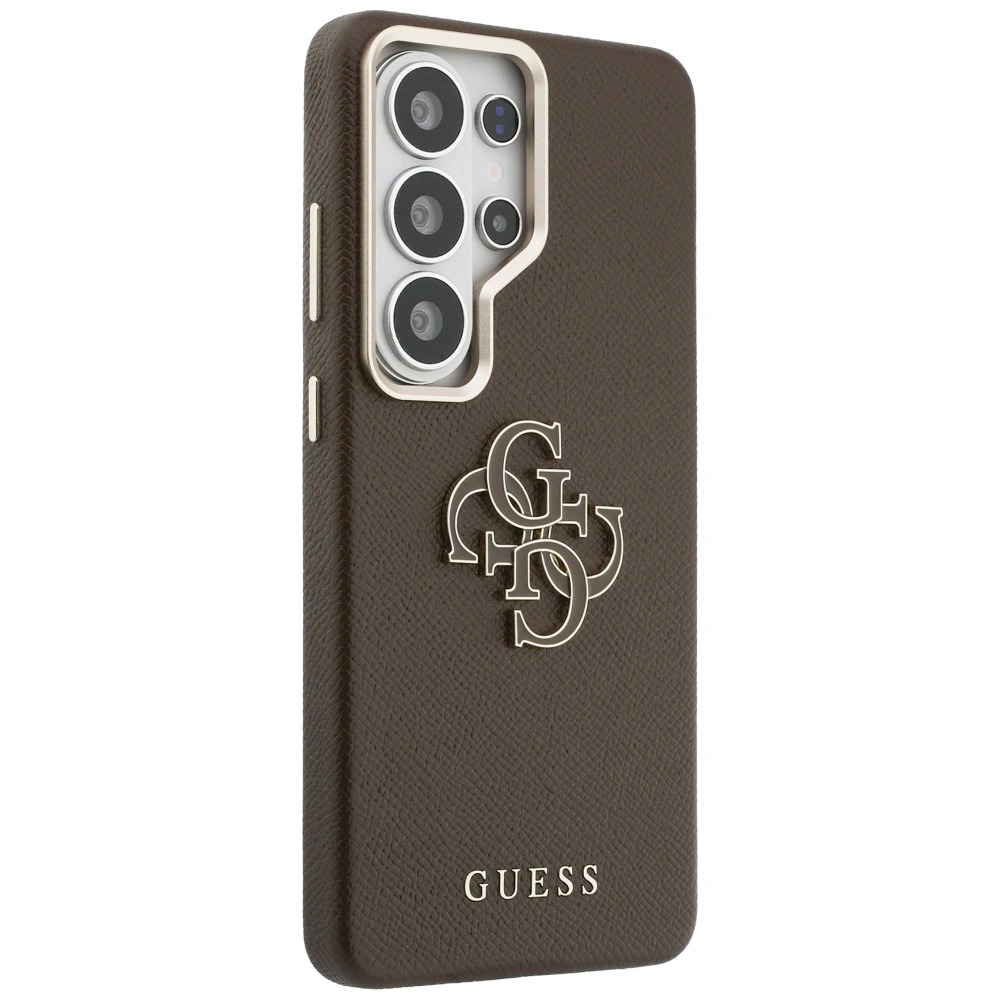 Kryt Guess Grained Big 4G Metal Logo Samsung Galaxy S26 Ultra brown