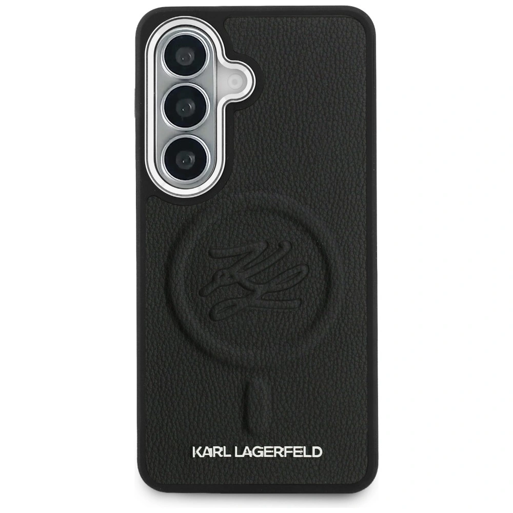Kryt Karl Lagerfeld Embossed Ring Initials MagSafe Samsung Galaxy S26 black
