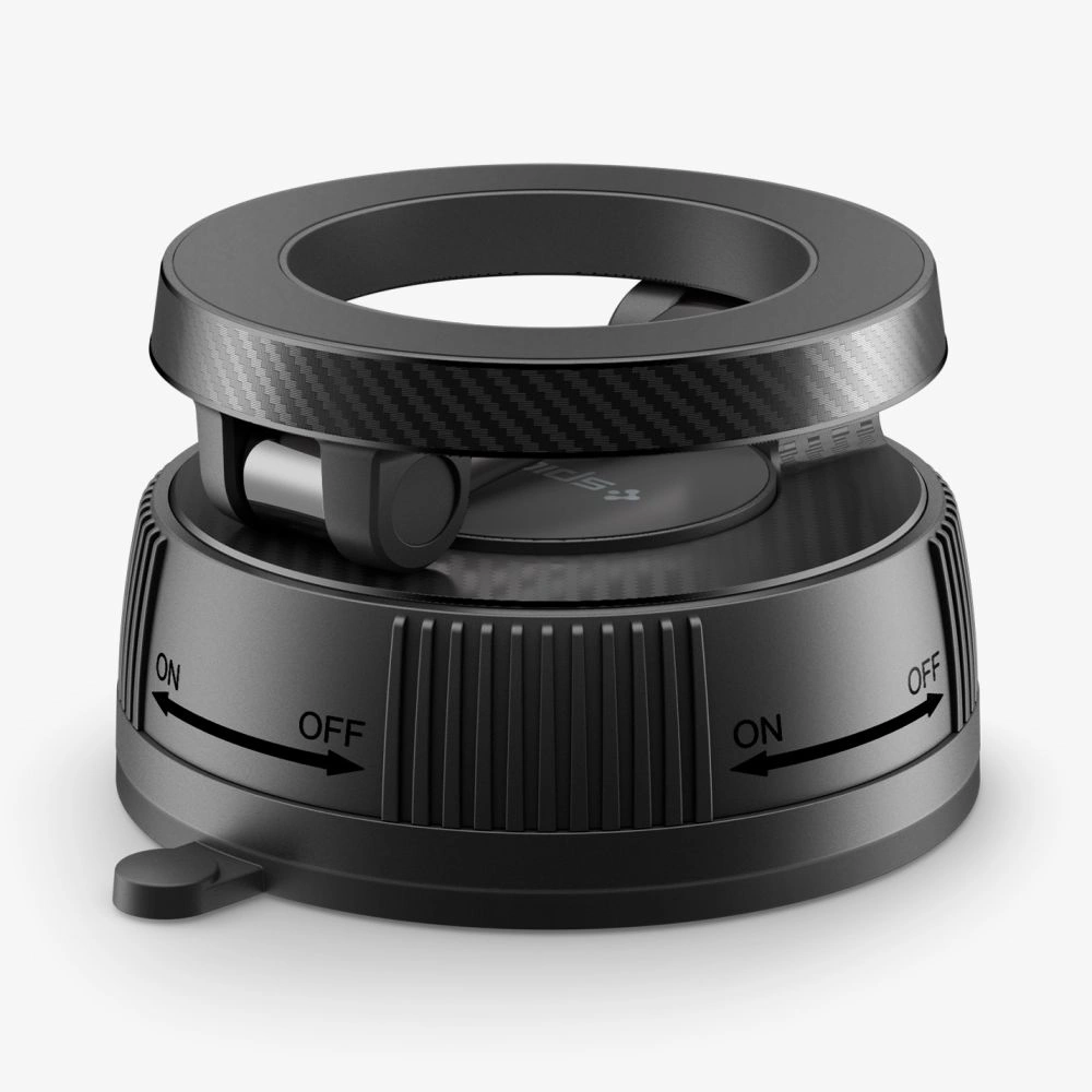 Kryt Spigen MFT36 Vacuumlock Magnetic MagSafe Dashboard Car Mount Black