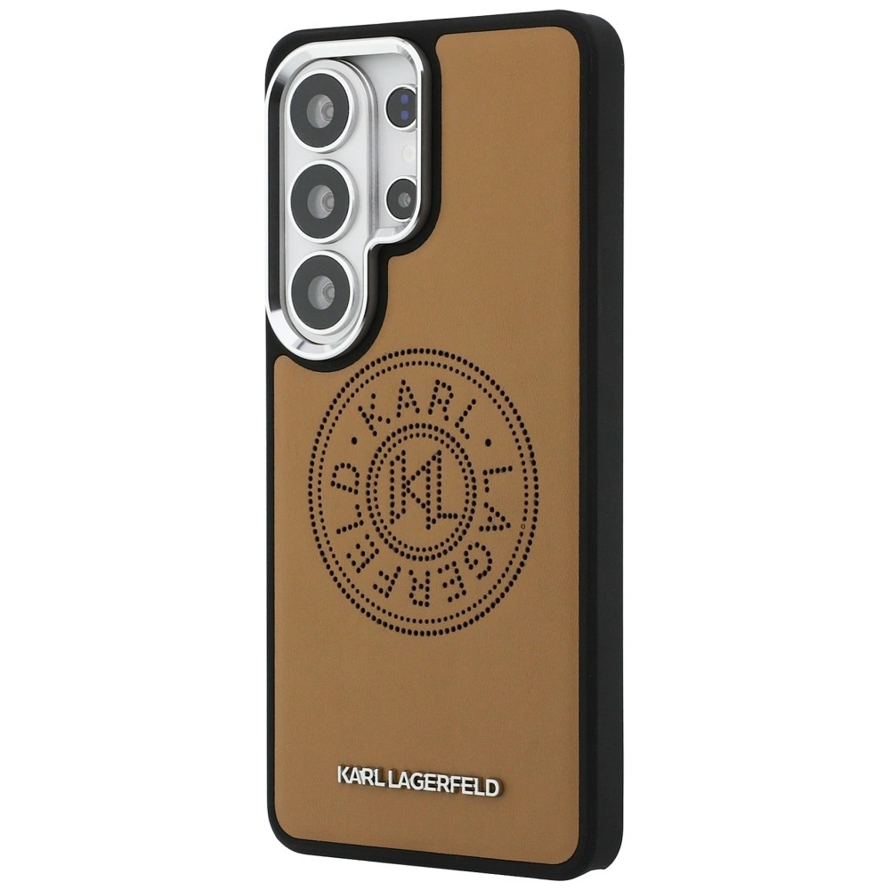Kryt Karl Lagerfeld Perforated KL MagSafe Samsung Galaxy S26 Ultra brown