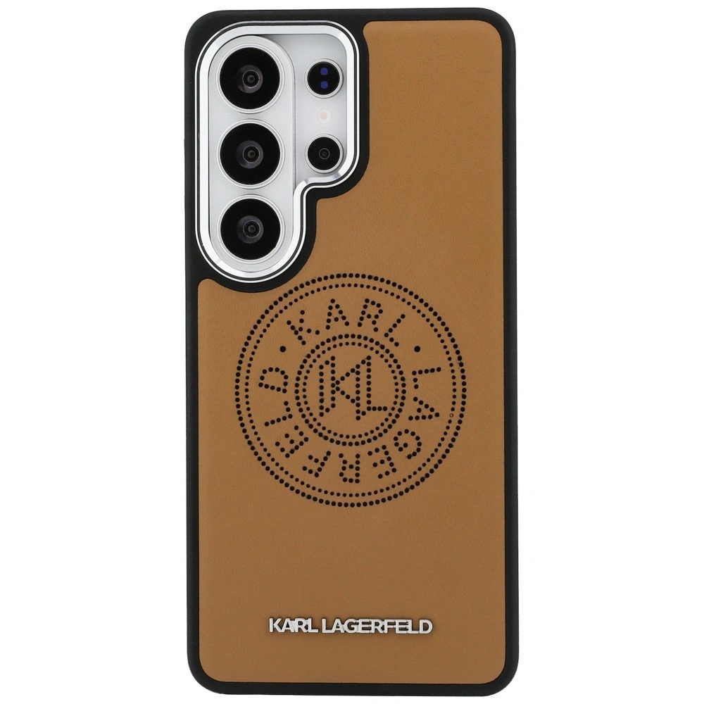Kryt Karl Lagerfeld Perforated KL MagSafe Samsung Galaxy S26 Ultra brown