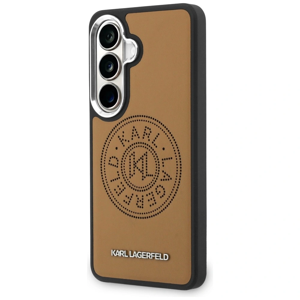 Kryt Karl Lagerfeld Perforated KL MagSafe Samsung Galaxy S26+ Plus brown