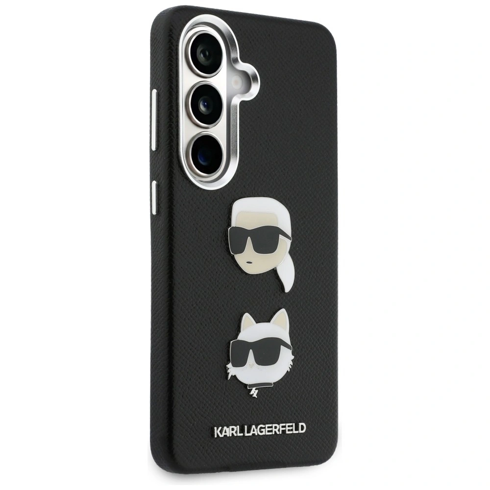 Kryt Karl Lagerfeld Saffiano Double Heads Metal Samsung Galaxy S26 black
