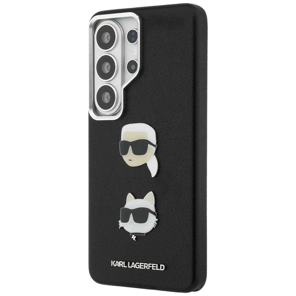 Kryt Karl Lagerfeld Saffiano Double Heads Metal Samsung Galaxy S26 Ultra black