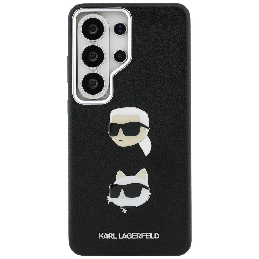 Kryt Karl Lagerfeld Saffiano Double Heads Metal Samsung Galaxy S26 Ultra black