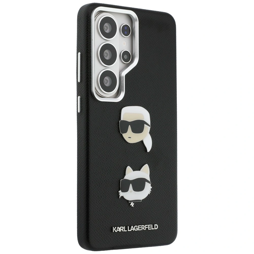 Kryt Karl Lagerfeld Saffiano Double Heads Metal Samsung Galaxy S26 Ultra black