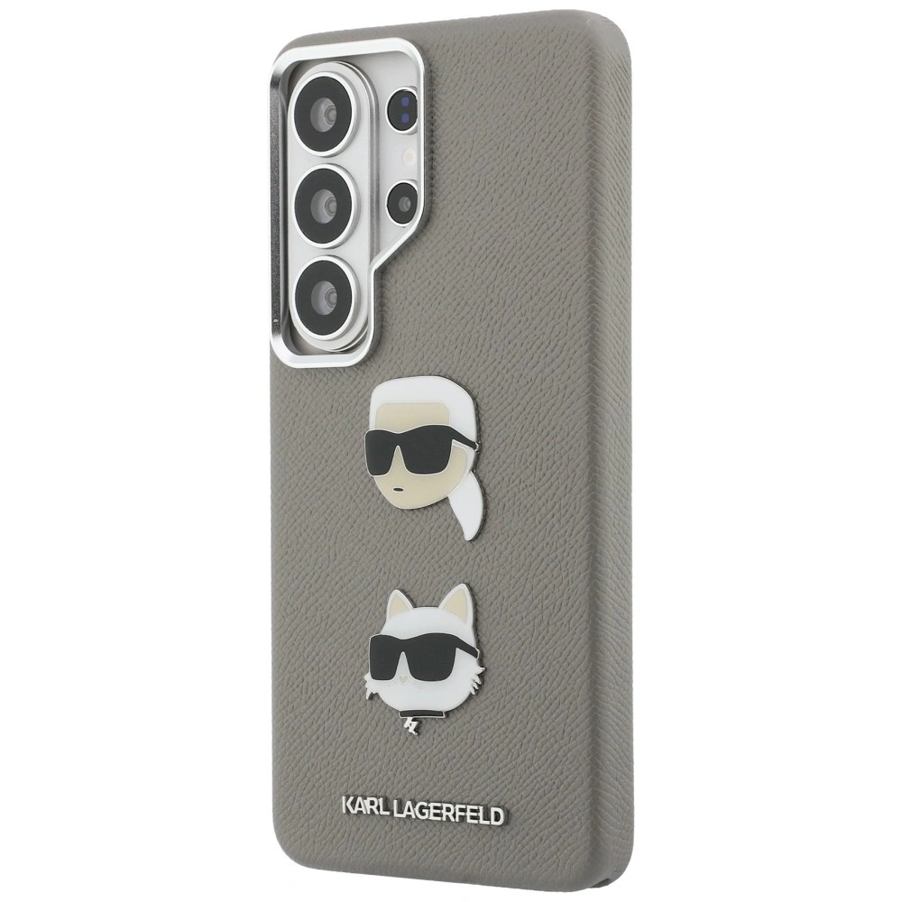 Kryt Karl Lagerfeld Saffiano Double Heads Metal Samsung Galaxy S26 Ultra silver