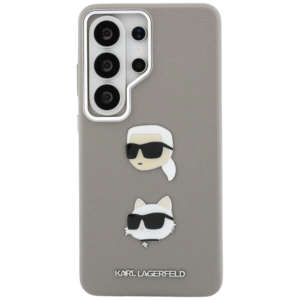 Kryt Karl Lagerfeld Saffiano Double Heads Metal Samsung Galaxy S26 Ultra silver