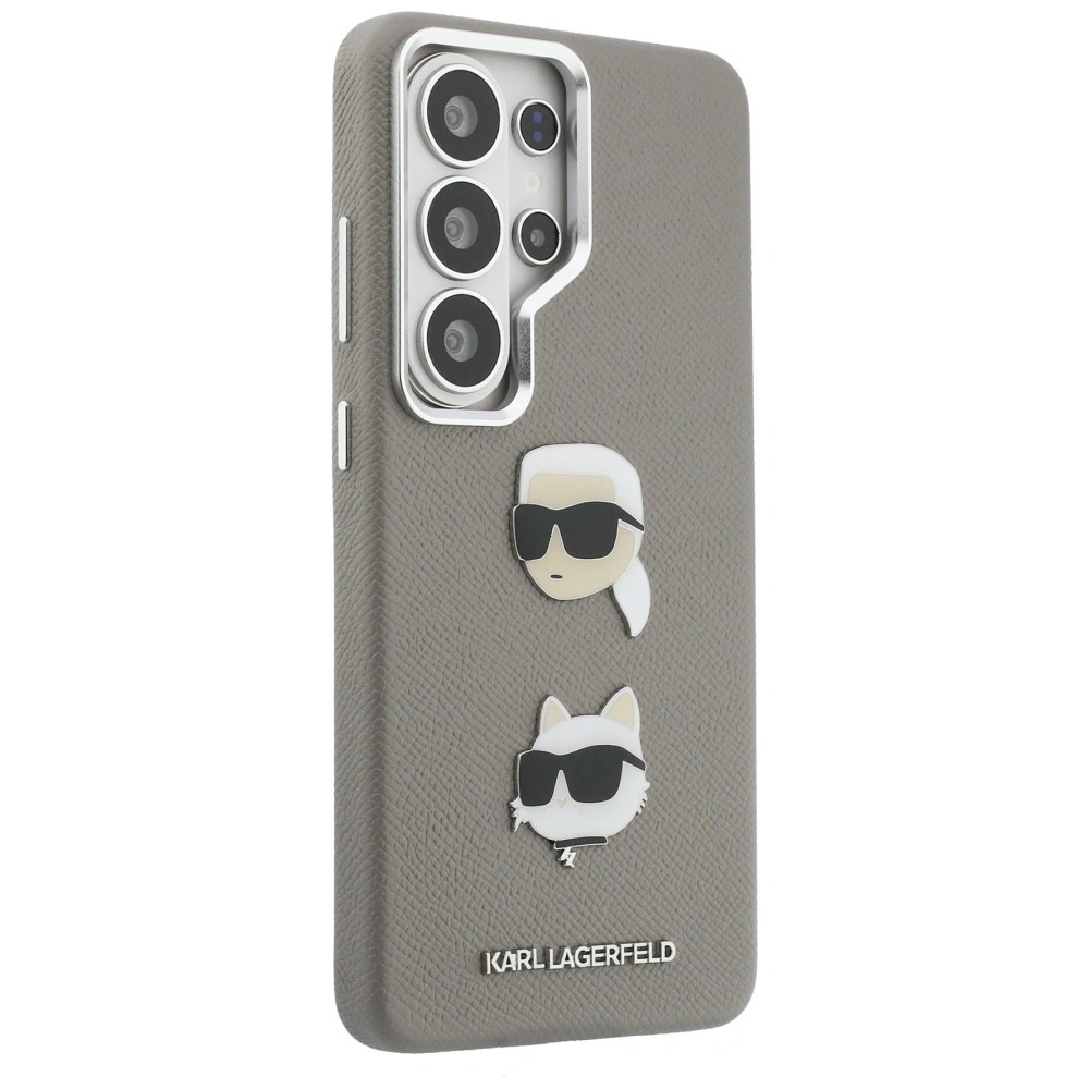 Kryt Karl Lagerfeld Saffiano Double Heads Metal Samsung Galaxy S26 Ultra silver