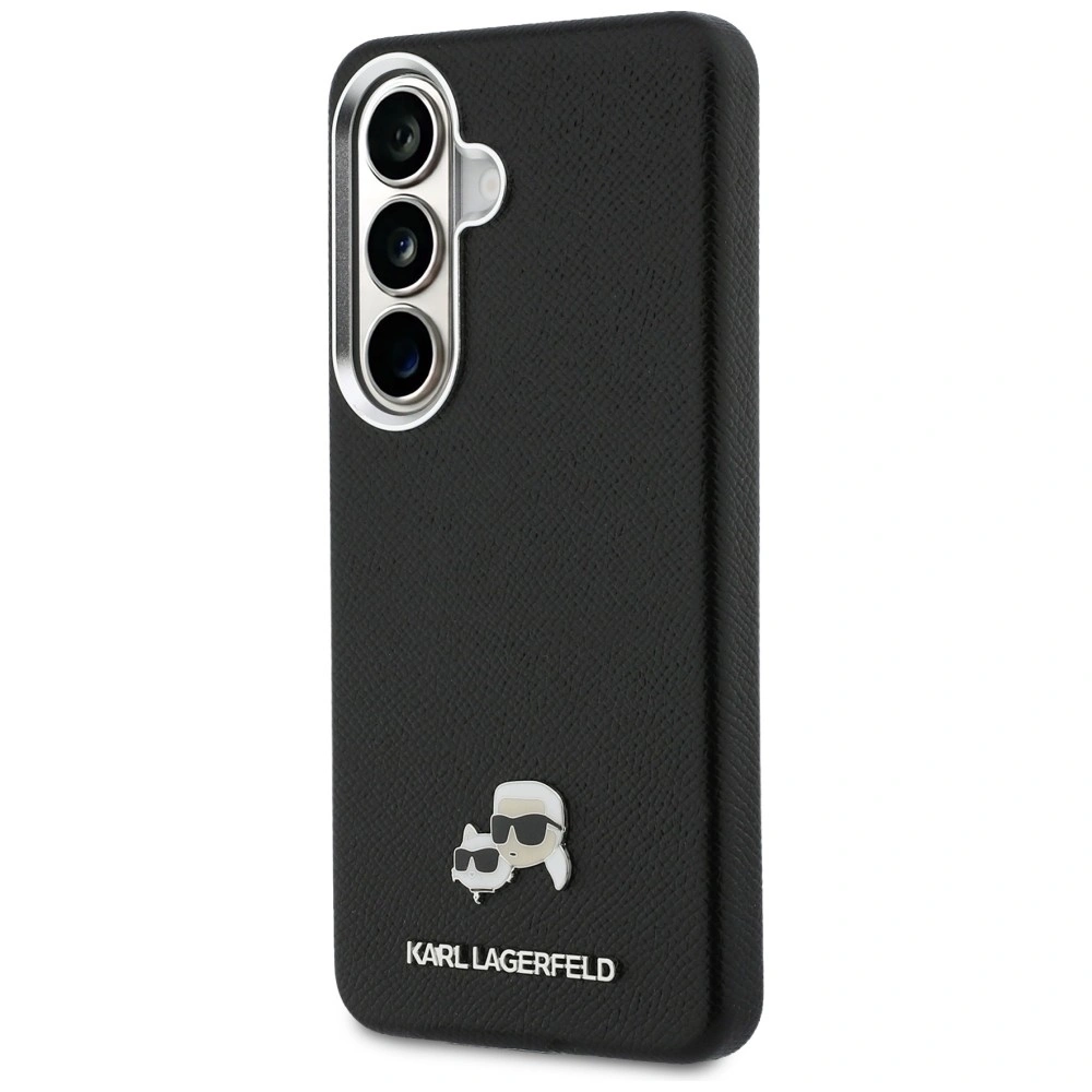 Kryt Karl Lagerfeld Saffiano KC Metal Logo MagSafe Samsung Galaxy S26 black