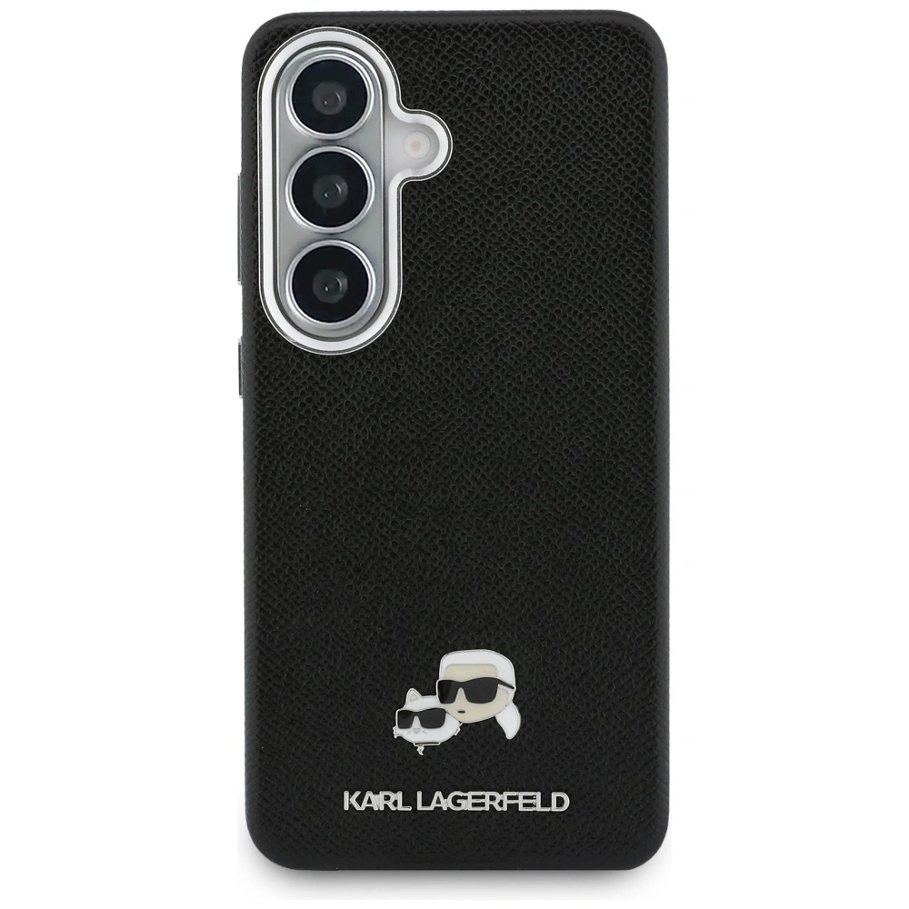 Kryt Karl Lagerfeld Saffiano KC Metal Logo MagSafe Samsung Galaxy S26 black