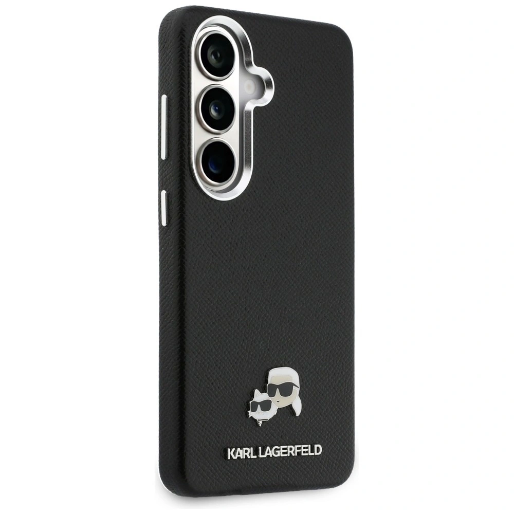Kryt Karl Lagerfeld Saffiano KC Metal Logo MagSafe Samsung Galaxy S26 black