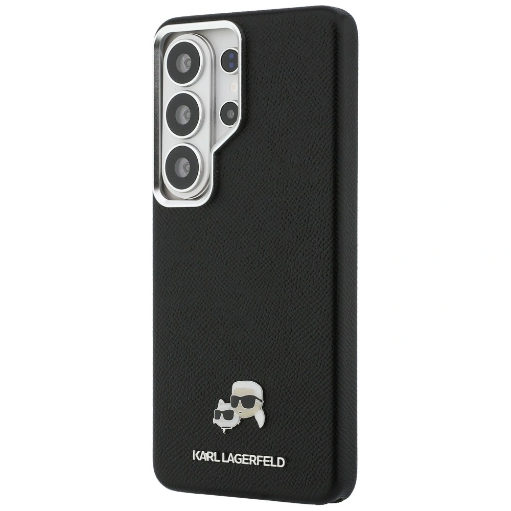 Kryt Karl Lagerfeld Saffiano KC Metal Logo MagSafe Samsung Galaxy S26 Ultra black