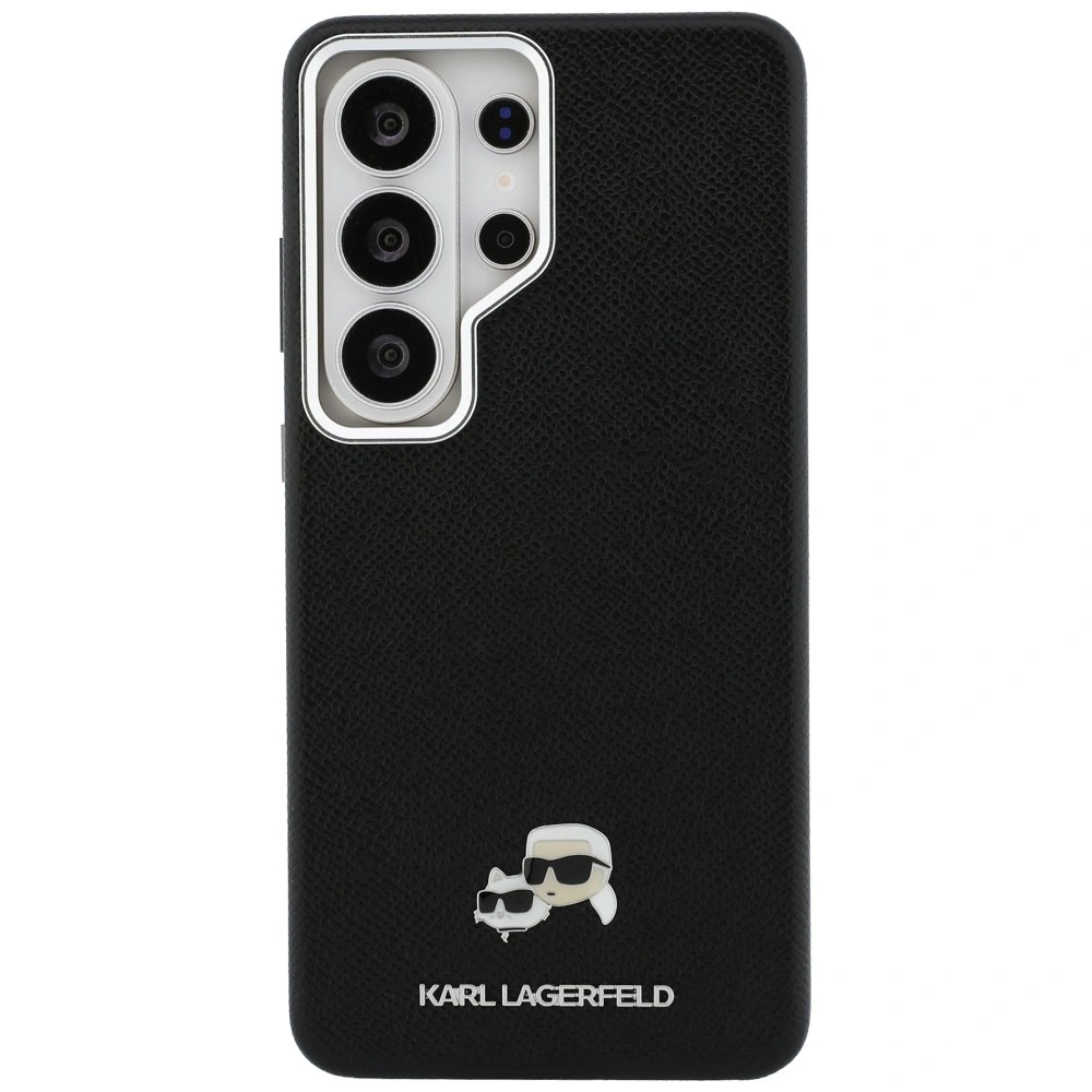 Kryt Karl Lagerfeld Saffiano KC Metal Logo MagSafe Samsung Galaxy S26 Ultra black