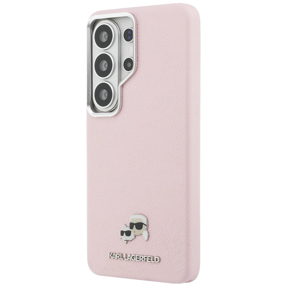Kryt Karl Lagerfeld Saffiano KC Metal Logo MagSafe Samsung Galaxy S26 Ultra pink