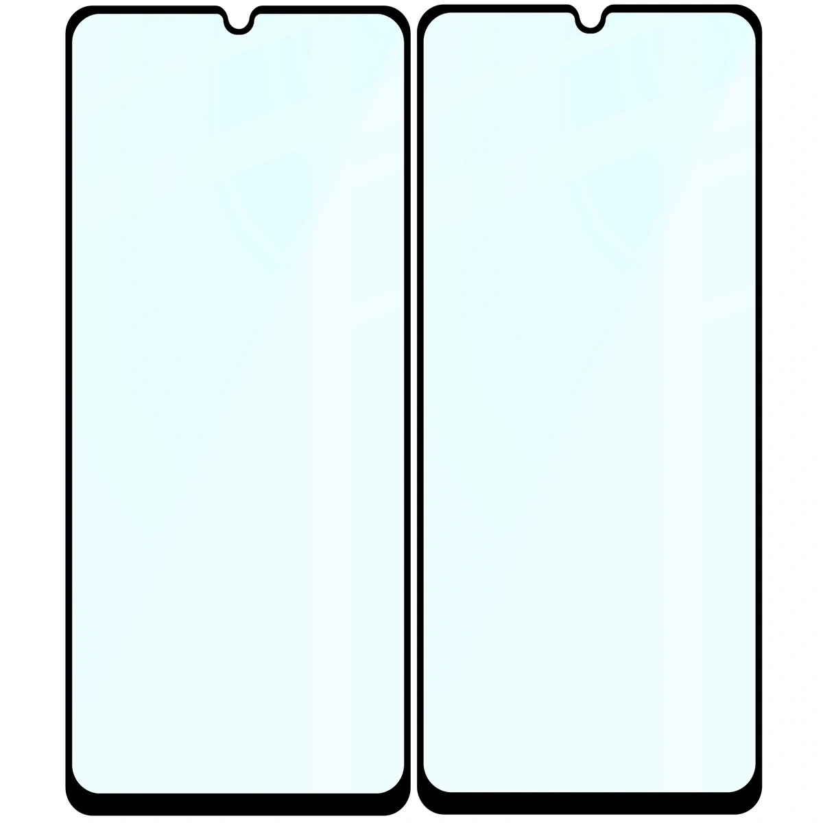 Ochranné sklo Bizon Glass Edge Duo Samsung Galaxy A07 4G / 5G, black frame [2 PACK]
