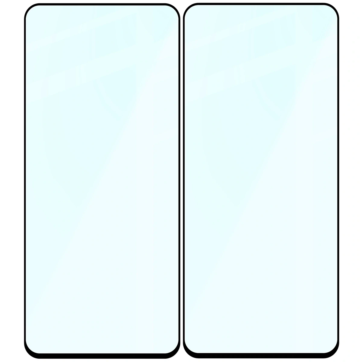 Ochranné sklo Bizon Glass Edge Duo Honor X7d / Honor 400 Smart, black frame [2 PACK]