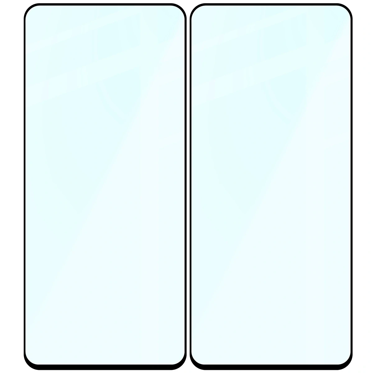 Ochranné sklo Bizon Glass Edge Duo Motorola Moto G57 Power / G67 Power, black frame [2 PACK]