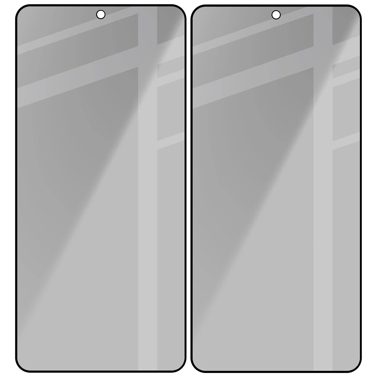 Ochranné sklo Bizon Glass Edge Shadow Duo Samsung Galaxy S26, tinted with a black frame [2 PACK]