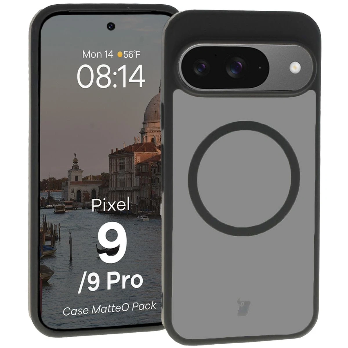 Kryt Bizon MatteO Magnetic Pack Google Pixel 9 / 9 Pro, smoky black