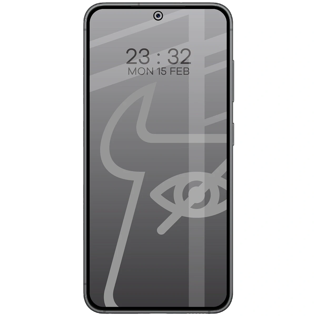 Ochranné sklo Bizon Glass Edge Shadow Duo Samsung Galaxy S23, tinted with a black frame [2 PACK]
