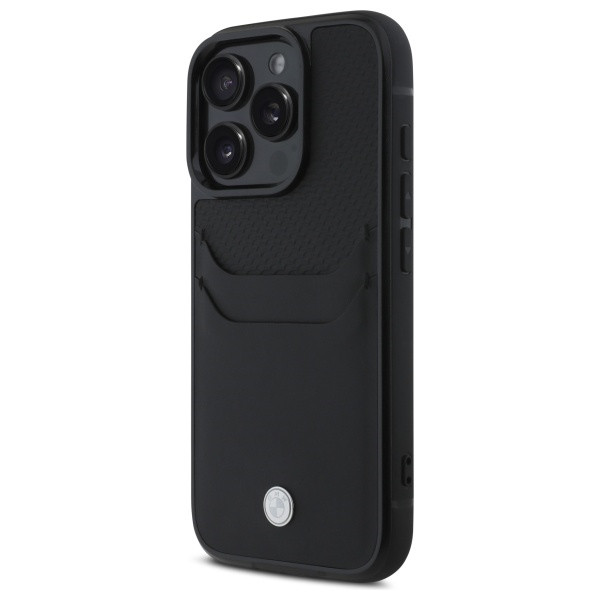 Kryt BMW Apple iPhone 16 Pro Max hardcase Sign Leather Cardslot black