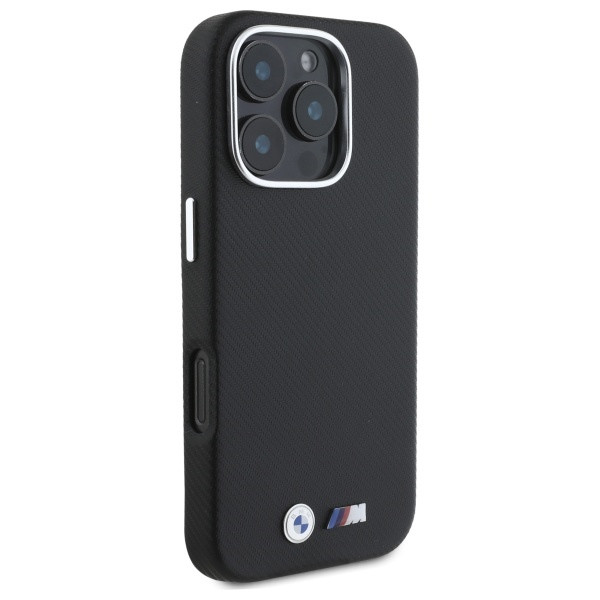 Kryt BMW Apple iPhone 16 Pro Max hardcase M Edition Kevlar wrapped metal black