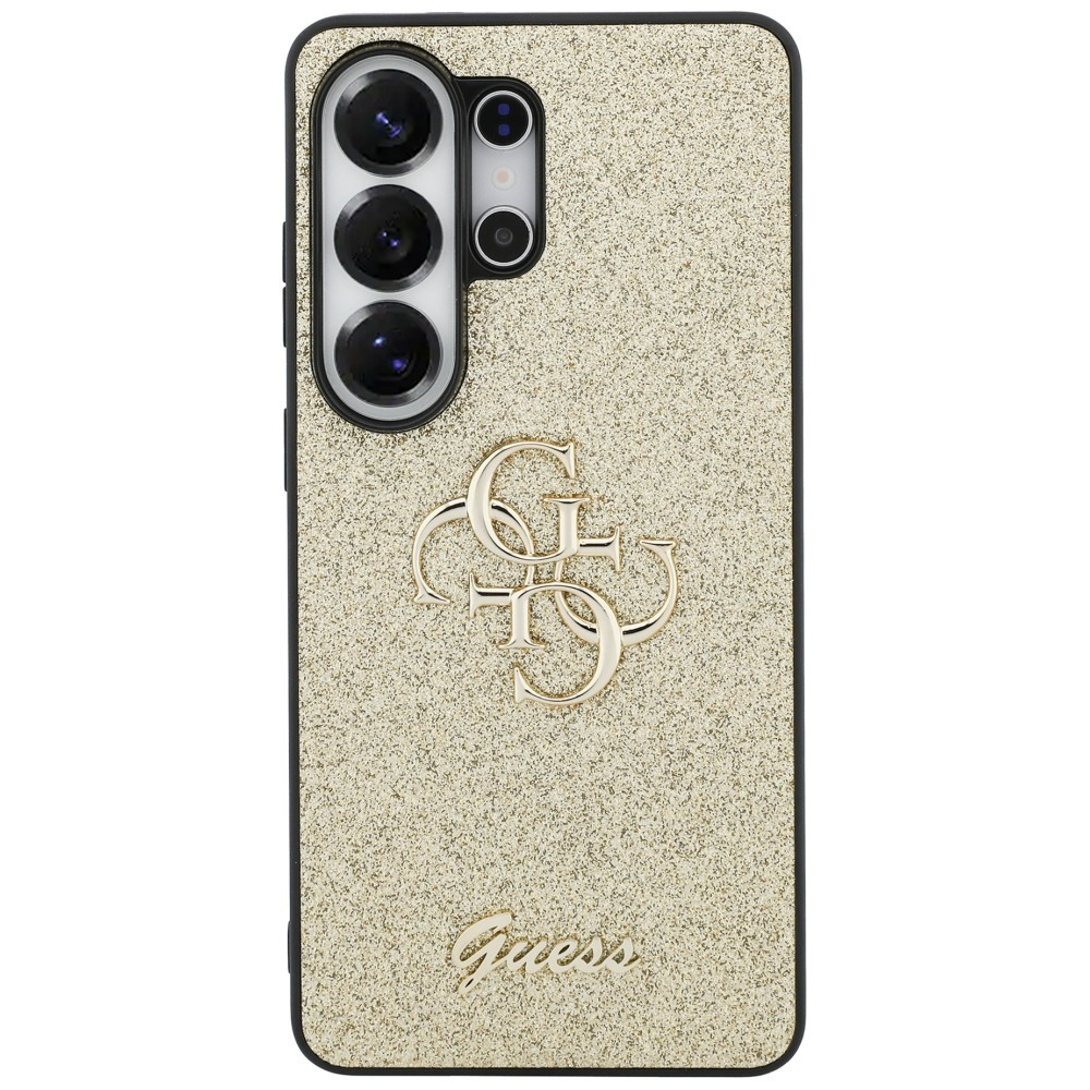 Kryt Guess Fixed Glitter Big 4G Metal Logo Samsung Galaxy S26 Ultra gold