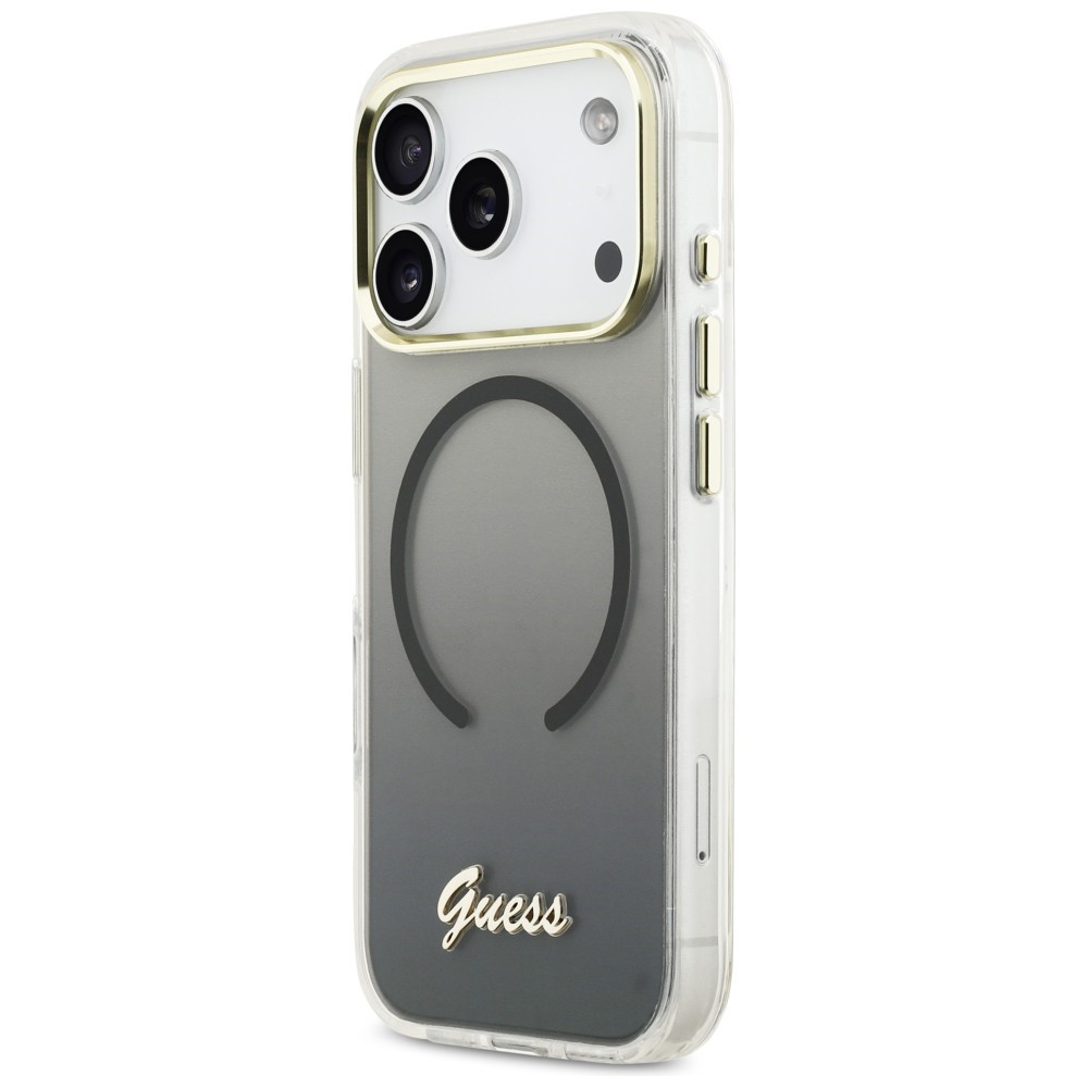 Kryt Guess IML Gradient Script Metal MagSafe Apple iPhone 17 Pro black
