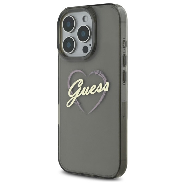 Kryt Guess Apple iPhone 16 Pro hardcase IML Heart black