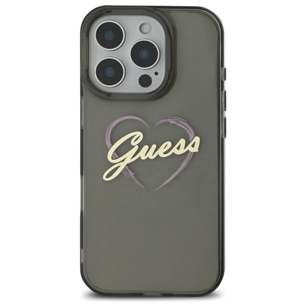 Kryt Guess Apple iPhone 16 Pro hardcase IML Heart black
