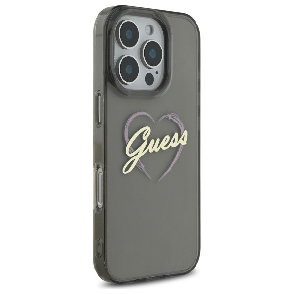 Kryt Guess Apple iPhone 16 Pro hardcase IML Heart black