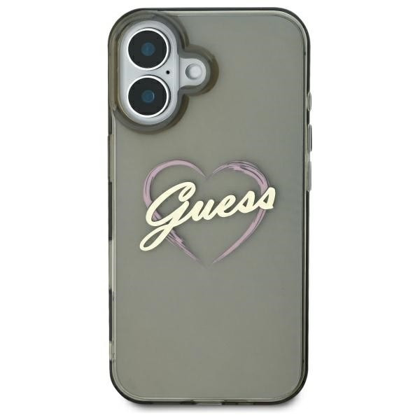 Kryt Guess Apple iPhone 16 Plus hardcase IML Heart black