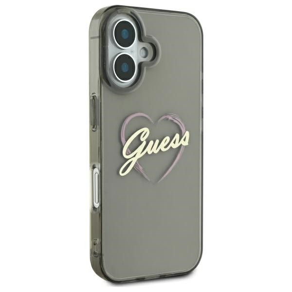 Kryt Guess Apple iPhone 16 Plus hardcase IML Heart black
