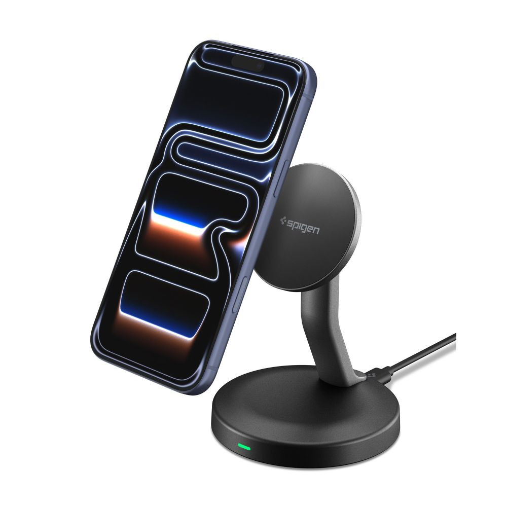 Bezdrátová nabíječka Spigen EF151MS Essential Magnetic MagSafe Wireless Charger 15W Black