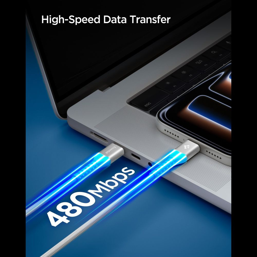 Spigen EB10010CCA Essential USB-C / USB-C Cable 100W 100cm White