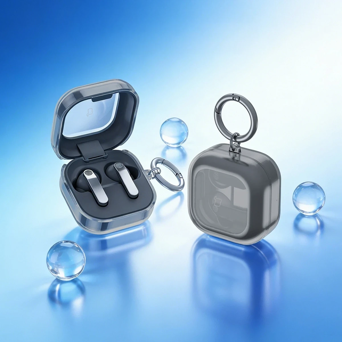 Kryt Bizon Case Headphone Clear Samsung Galaxy Buds 4 / 4 Pro, clear
