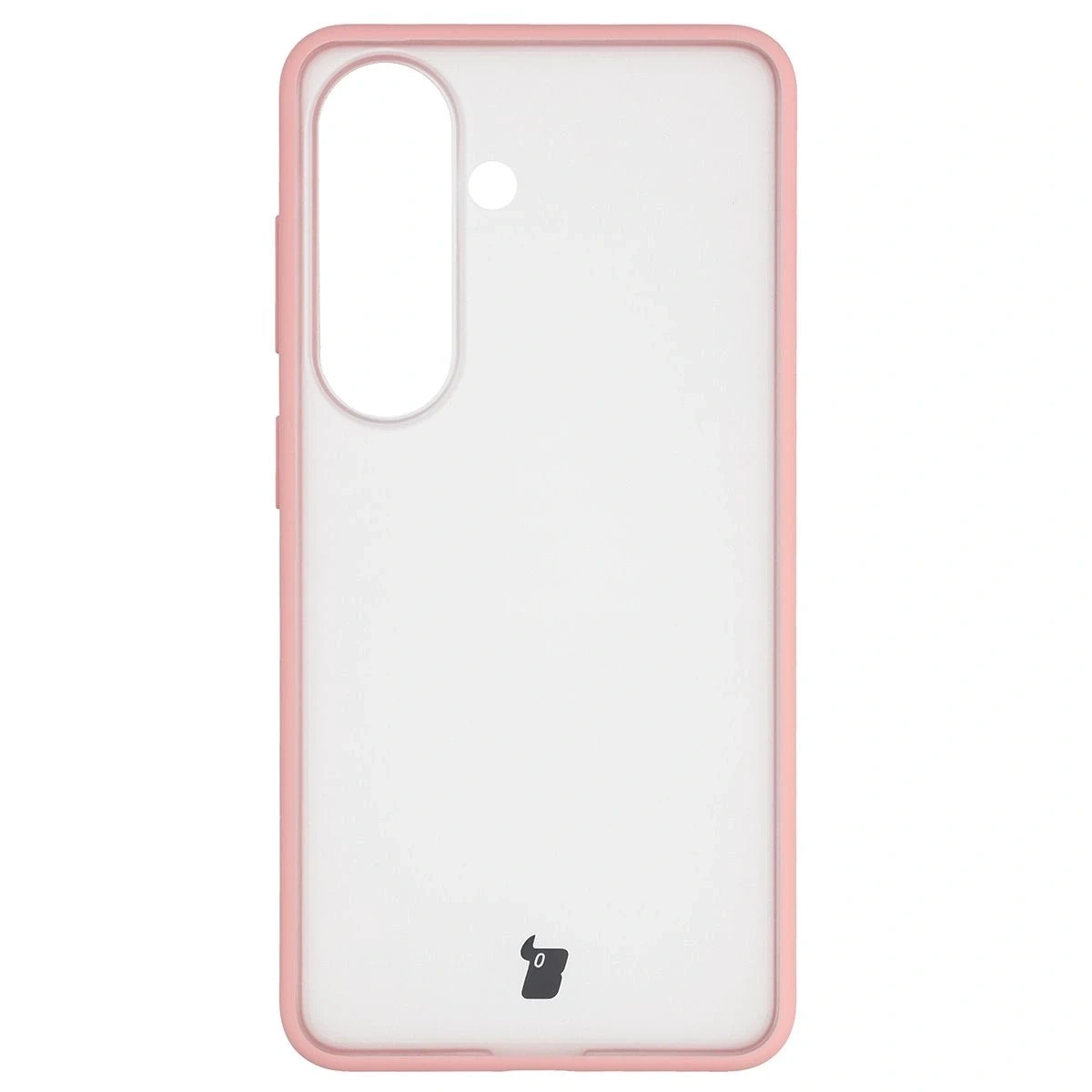 Kryt Bizon Angelo Pack Samsung Galaxy S26, smoky with a light pink frame